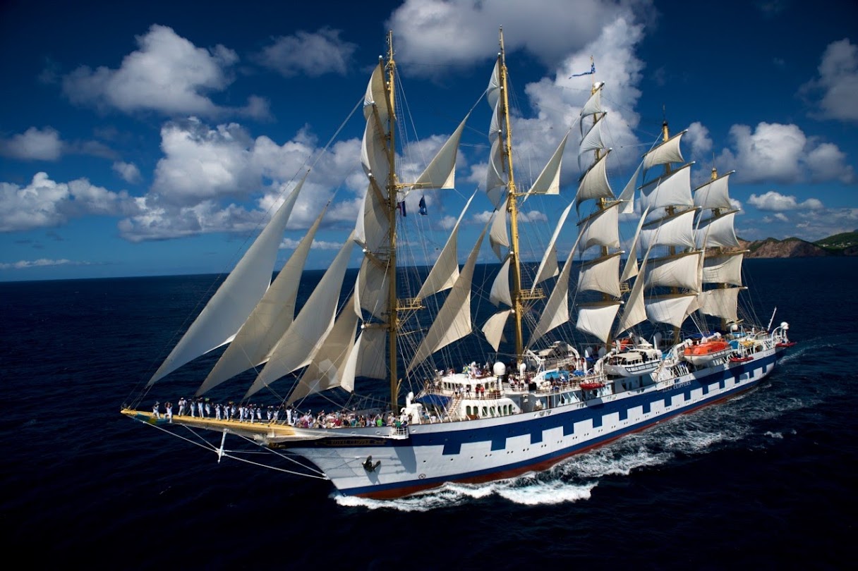 Royal Clipper, o imponente veleiro de cinco mastros