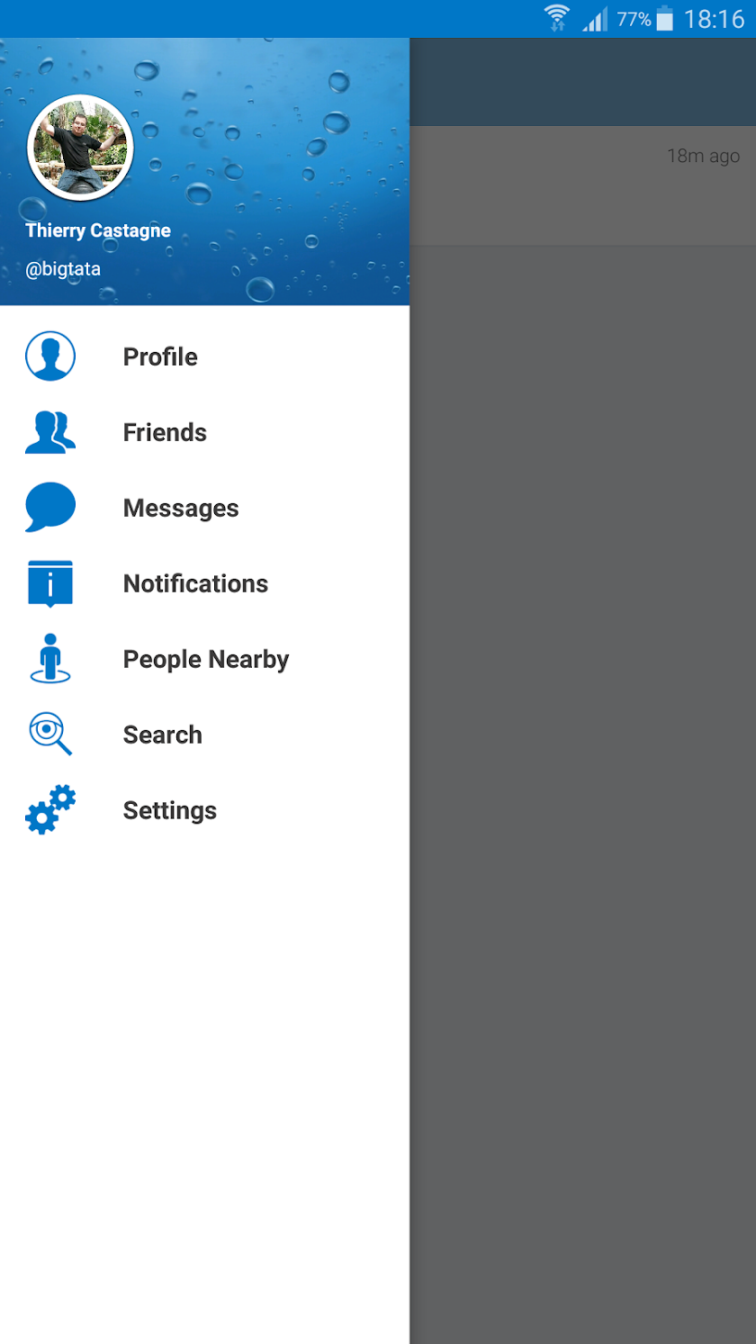 Ping-Chat Screen 1