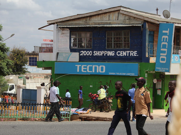 one of the buildings in Mwingi town which was set for demolitions as it encroaches road reservoirs.