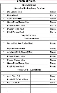 Urban Curries menu 2