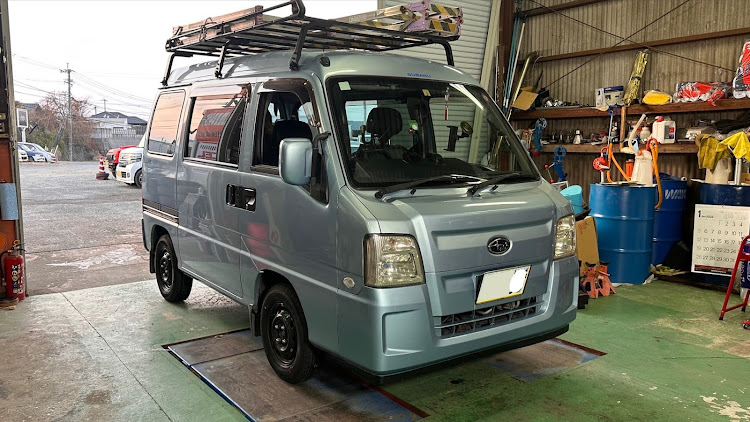サンバー ディアス バンのルート10延岡・車検・過走行・整備・サンバーオーナーに関するカスタム事例の投稿画像1枚目