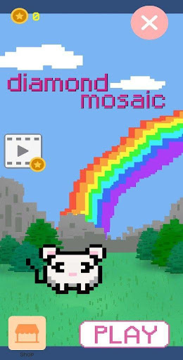 Diamond Mosaic Pixel Art