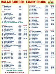 New Balaji Santosh Family Dhaba menu 3