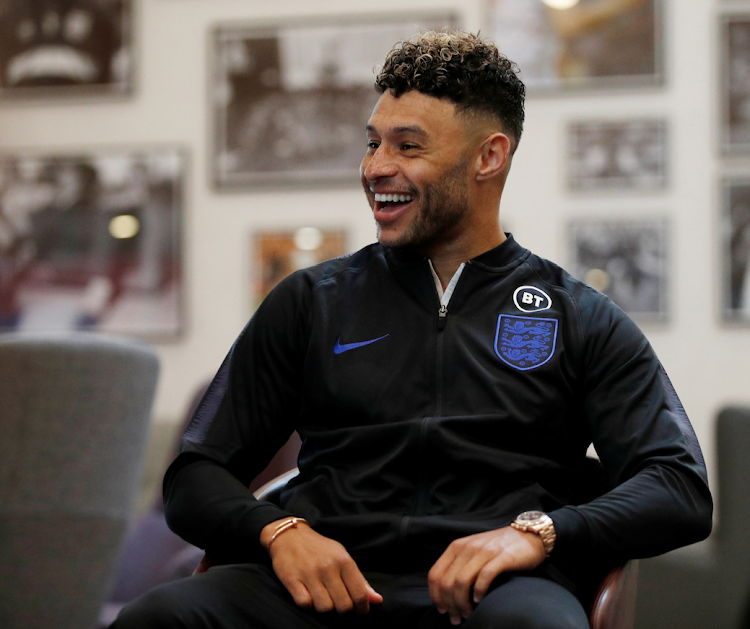 England's Alex Oxlade-Chamberlain during a press conference Action Images via Reuters/John Sibley