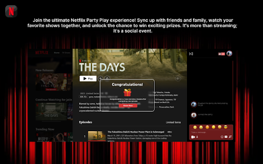 Netflix Party watch and win exciting prizes