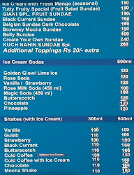 Giani's Ice Cream menu 5