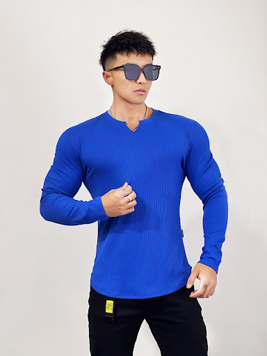 Title 6, Mens Training Solid Stripe Elastic Sports Shir...