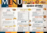 Space Drinkz menu 1