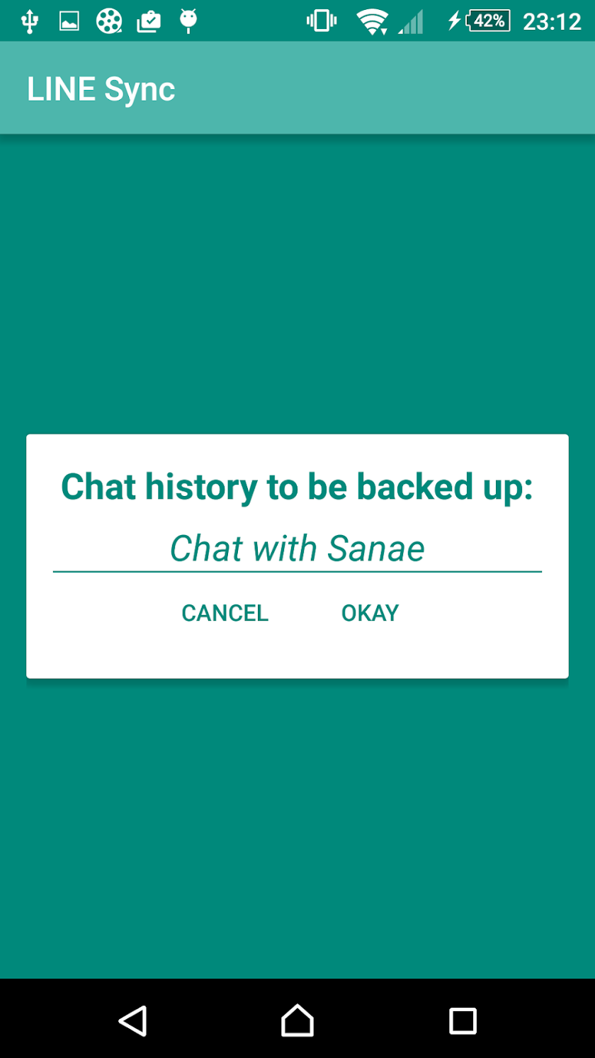 Backup Manager for LINE Screen 2