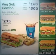 Subway menu 2