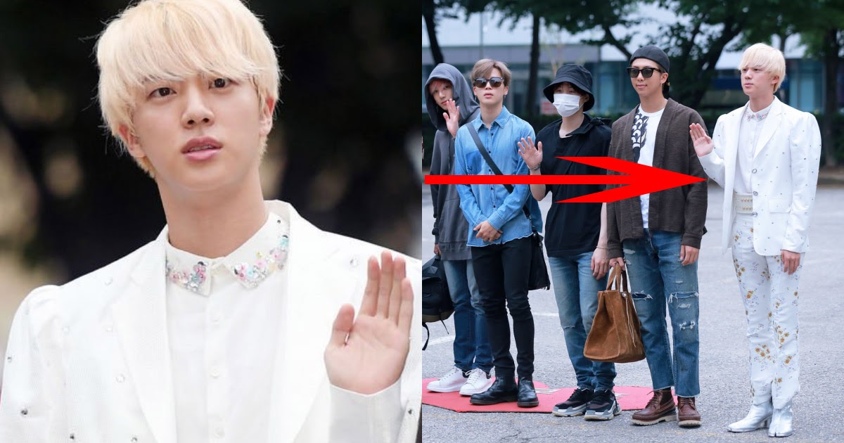 airport jin white shirt