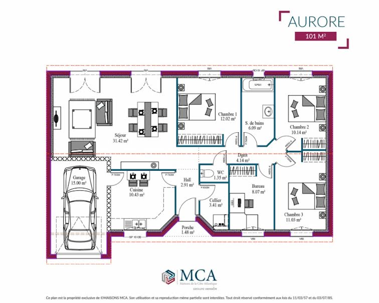 Vente maison neuve 3 pièces 92 m² à Le Taillan-Médoc (33320), 331 615 €