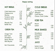 The Greenstraw House menu 3