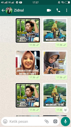 Stiker WA Kocak Lucu Indonesia WAStickerApp