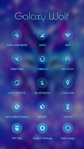 Galaxy Wolf APUS Launcher theme