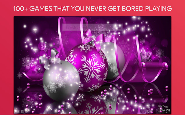 Pink Christmas Wallpaper HD Custom New Tab