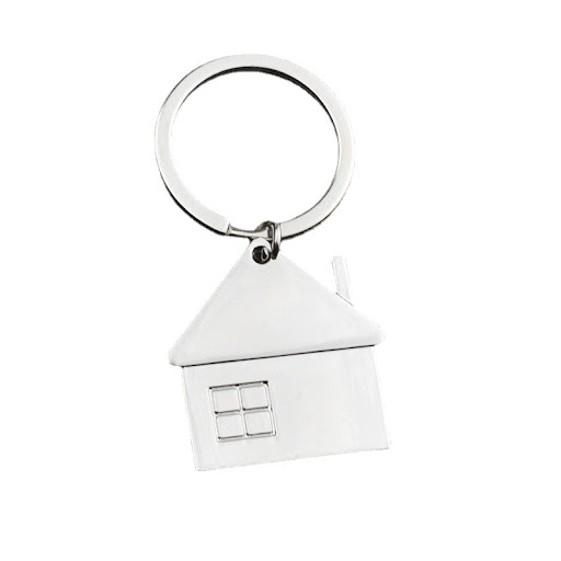 Title 1, Personalized Metal Keychain Creative House Pend...