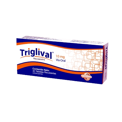 //Triglival 10mg 30tabletas Rosuvastatina Valmorca undefined