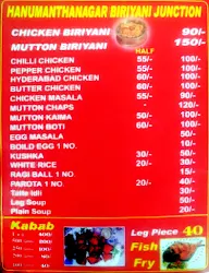 Hanumanthnagar Biriyani Junction menu 1