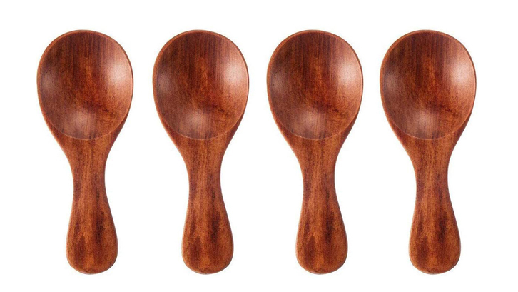 Nelumbo Nanmu houten lepel voor thee, melkpoeder, ijs. Ling Long handvat voor comfortabel gebruik en elegante presentatie.