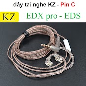 Dây Tai Nghe Co Mic Cho Tai Nghe Kz (Edx Pro, Eds) Loại C Pin 0.75Mm (No Box)