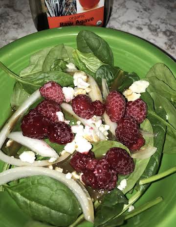 Pickled Onion, Blue Cheese, and Berry Salad