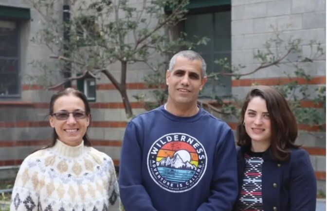 (Left to right): Dr. Yona Goldshmit, Prof. Tal Dvir and Lior Wertheim