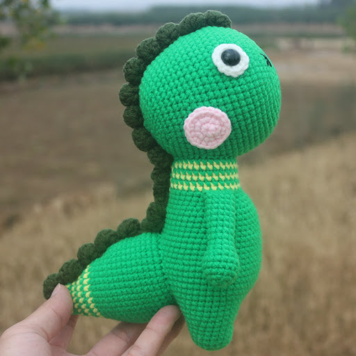 Title 18, Wool little dinosaur handmade DIY material pack...