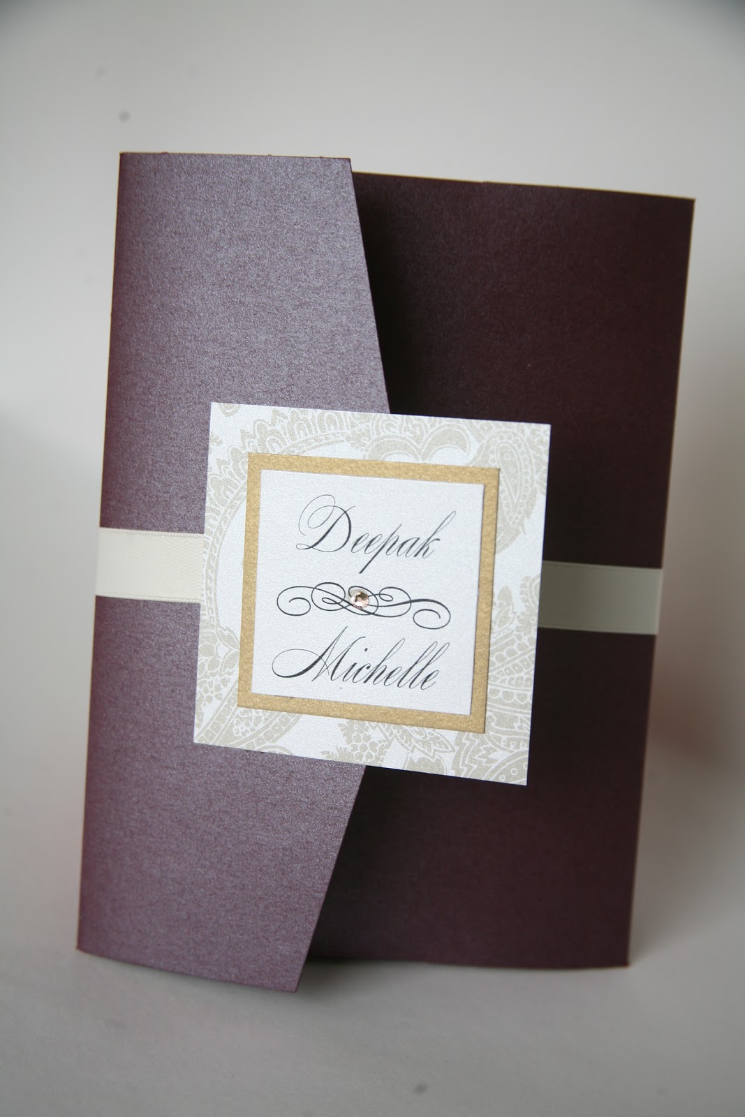 Becki's blog: pocket wedding invitation