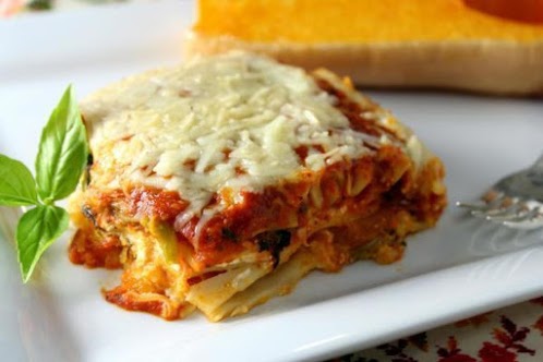 Roasted Butternut Squash Four Cheese Lasagna