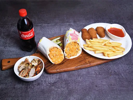 Tandoori Shawarma + French Fries + Chicken Nuggets + Cold Drink