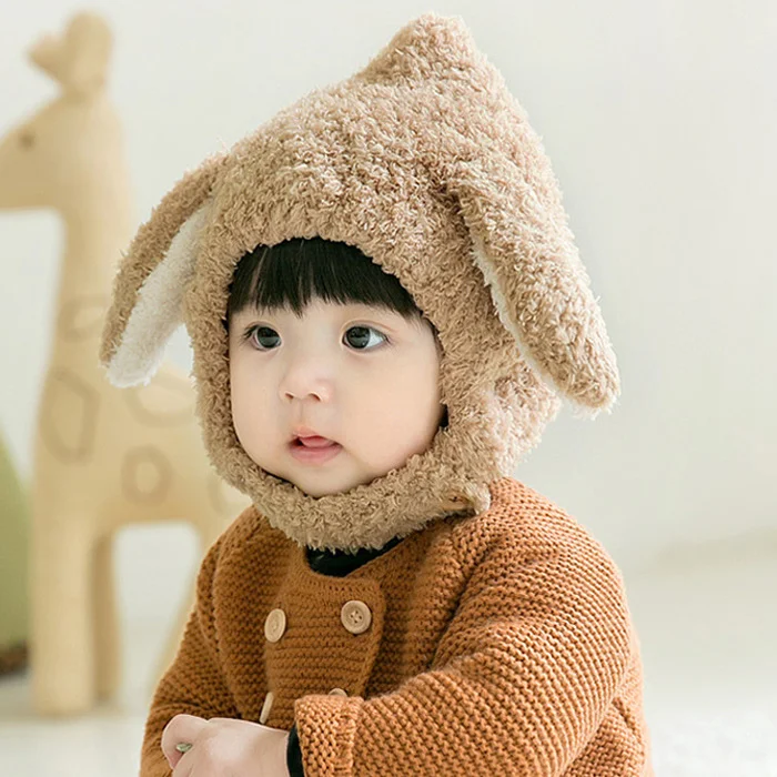 Title 1, Bonnet en peluche chaud pour enfants, protège-o...