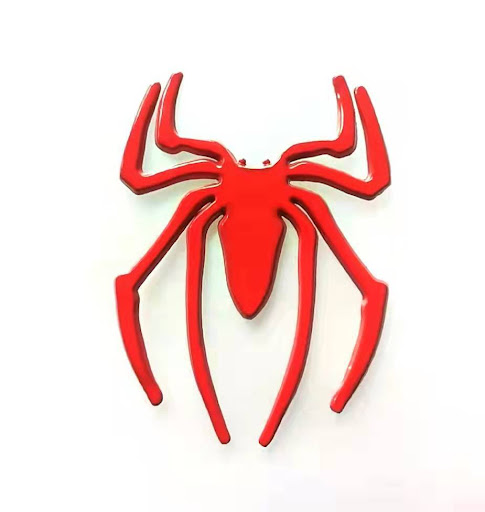 Title 6, Three-dimensional metal spider bumper stickers ...