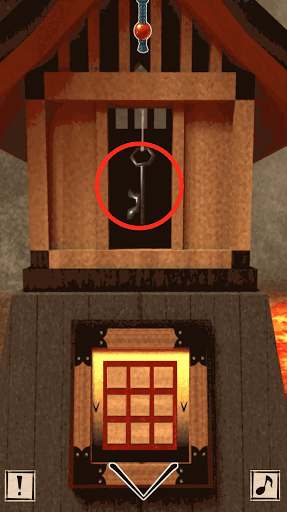 秋の幻神社_左側の社_社の中央をタップする