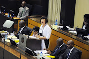 Gauteng MEC for Finance Barbara Creecy delivers her budget speech on March 07, 2017 in Johannesburg, South Africa. 