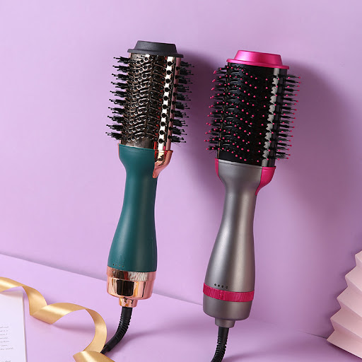 Title 2, 3-in-1 Multi-function Hot Air Comb Curling Iron...