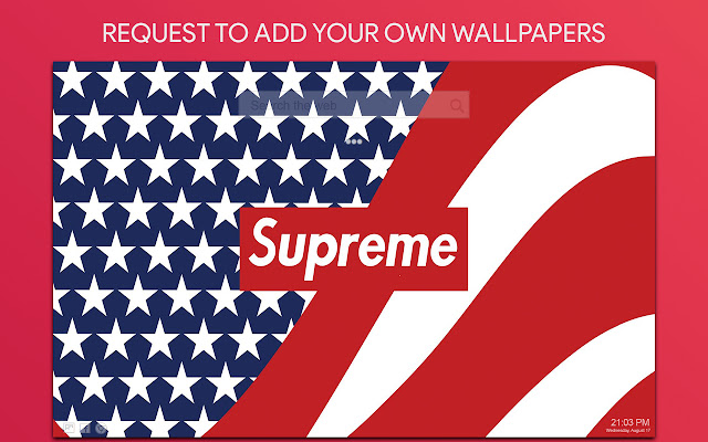 Supreme Wallpaper HD Custom New Tab