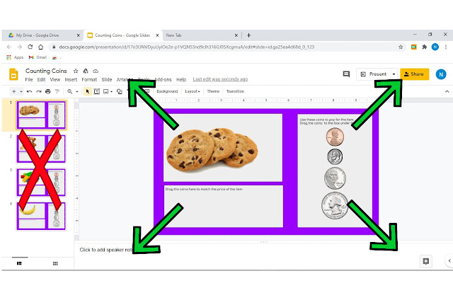 Fullscreen Interactive Google Slides(TM) chrome extension