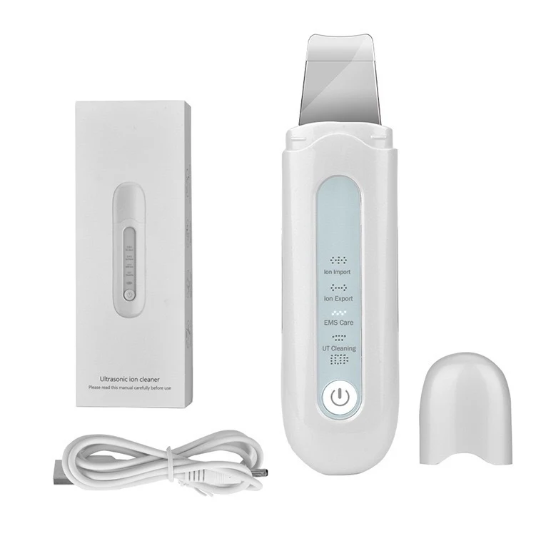 Appareil de Peeling Ultrasonique Nettoyant Pores Électrique Exfoliation Profonde Réduit Points Noirs et Acné Soin Visage Complet
