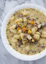Creamy Potato &amp; Hamburger Soup was pinched from <a href="https://www.thekitchenmagpie.com/creamy-potato-hamburger-soup/" target="_blank" rel="noopener">www.thekitchenmagpie.com.</a>