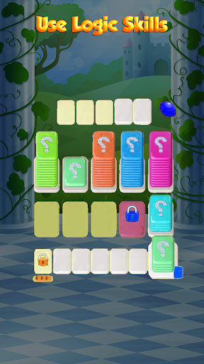 Screenshot Color Card Shuffle Sort Puzzle