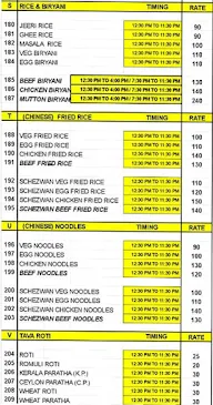 Razakhiya Hotel menu 2