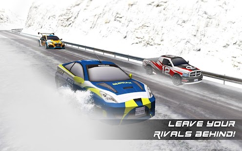   Winter Snow Car Rally Racing- screenshot thumbnail   