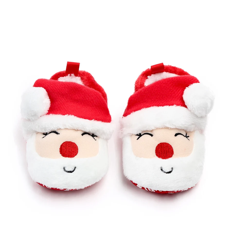 Kerst baby schoenen, zachte zool, antislip, perfect voor de eerste stapjes en veilig rondkruipen op de vloer.