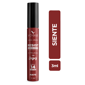 Labial Vogue Resist Tono Siente 3 ml  