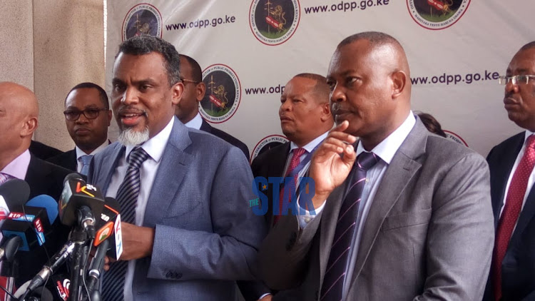 DPP Noordin Haji and DCI boss George Kinoti.