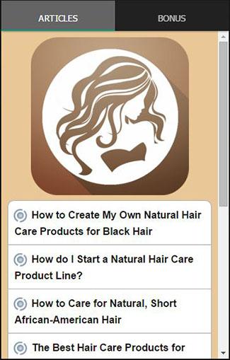 Natural Hair Care Tips