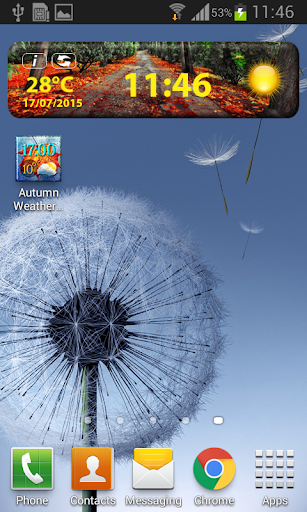 免費下載個人化APP|Autumn Weather Clock Widget app開箱文|APP開箱王