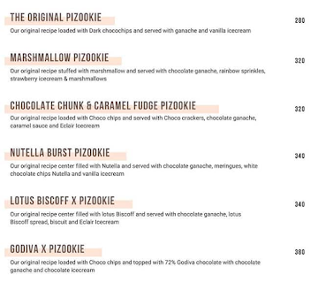 The Dessert Republic menu 