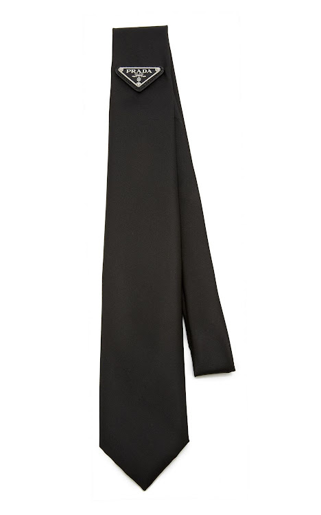 Prada nylon gaberdine tie.